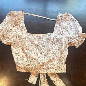 SHEIN Floral Print Strappy Top